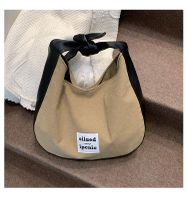 New Female Retro Schulter Big Bag Fashion Canvas Tasche Student Bag sku image 1