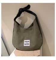 New Female Retro Schulter Big Bag Fashion Canvas Tasche Student Bag sku image 2