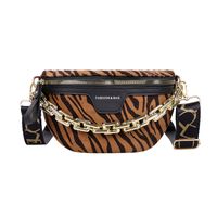Acrylic Thick Chain Ladies Waist Bag 2021 New Cross-border New Leopard Temperament Chest Bag sku image 3