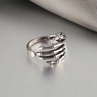Creative Retro Fashion Personality Ring Punk Style Hell Ghost Finger Ring sku image 2