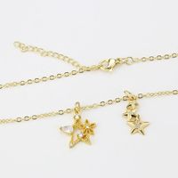 Collar Con Colgante De Diamantes De Estrella De Cinco Puntas Coreano main image 5