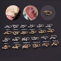 Nose Rings & Studs Fashion Constellation Copper Plating main image 1