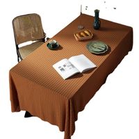 Retro Lace Hollow Jacquard Tablecloth Household Rectangular Dining Table Coffee Table Cover main image 3
