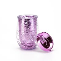 U-shaped Eggshell Cup Double Sequin Water Cup Egg Thermos Cup main image 6