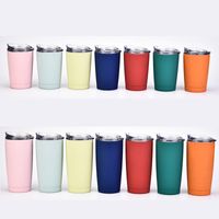 Cross-border 304 Stainless Steel Vacuum Cup Car Simple Cup With Straw Men And Women With Cover Coffee Cup Tumbler main image 3