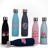 New Creative Stainless Steel Bottle 500ml Portable Insulation Outdoor Sports Cup Wholesale main image 1