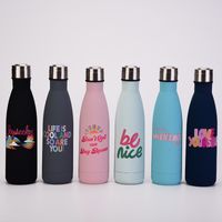 New Creative Stainless Steel Bottle 500ml Portable Insulation Outdoor Sports Cup Wholesale main image 3