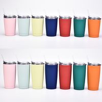 Double-layer Stainless Steel Creative Handy Cup Office Home Leisure Car Water Cup With Straw Insulation Portable Coffee Cup main image 1