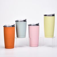 Double-layer Stainless Steel Creative Handy Cup Office Home Leisure Car Water Cup With Straw Insulation Portable Coffee Cup main image 5