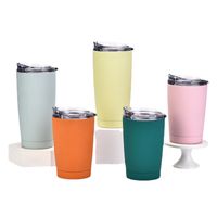 Double-layer Stainless Steel Creative Handy Cup Office Home Leisure Car Water Cup With Straw Insulation Portable Coffee Cup main image 6