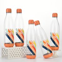 Cross-border  Can Set Single-layer Plastic Coke Bottle 1000ml Large Capacity Pressurized Bottle Outdoor Sports Bottle main image 4