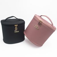 Fashion New Pu Cylinder Cosmetic Bag Portable Travel Toiletry Bag main image 1