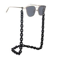 Acrylic Plastic Black Simple Retro Fashion Environmental Protection Glasses Chain Anti-skid And Anti-lost main image 1