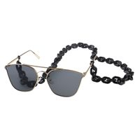 Acrylic Plastic Black Simple Retro Fashion Environmental Protection Glasses Chain Anti-skid And Anti-lost main image 3