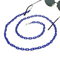 Acrylic Glasses Chain 9 Colors Candy Color Monochromatic Multicolor Concave Shape Creative Glasses Rope main image 6