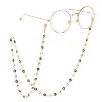 Cross-border Fashion Simple Eye Flower Handmade Chain Sunglasses With Metal Glasses Chain main image 2