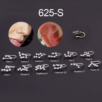 Nose Rings & Studs Fashion Constellation Copper Plating sku image 1