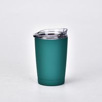 Croix-frontière 304 En Acier Inoxydable Vide Tasse De Voiture Simple Tasse Avec De La Paille Hommes Et Femmes Avec Couvercle Tasse De Café Tumbler sku image 9