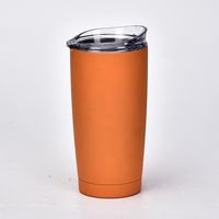 Double-layer Stainless Steel Creative Handy Cup Office Home Leisure Car Water Cup With Straw Insulation Portable Coffee Cup sku image 2