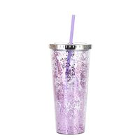 2021 New Plastic Straw Cup Glitter Water Cup Wholesale Cold Drink Cup sku image 8