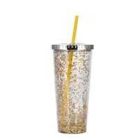 2021 New Plastic Straw Cup Glitter Water Cup Wholesale Cold Drink Cup sku image 19