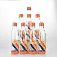 Cross-border  Can Set Single-layer Plastic Coke Bottle 1000ml Large Capacity Pressurized Bottle Outdoor Sports Bottle sku image 1