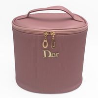 Fashion New Pu Cylinder Cosmetic Bag Portable Travel Toiletry Bag sku image 3