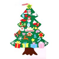 Christmas Decorations Children's Handmade Puzzle Diy Felt Cloth Christmas Tree sku image 2