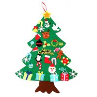 Christmas Decorations Children's Handmade Puzzle Diy Felt Cloth Christmas Tree sku image 3