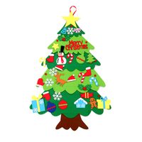 Decoraciones Navideñas Para Niños Rompecabezas Hecho A Mano Diy Fieltro Árbol De Navidad sku image 4