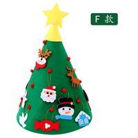 Christmas Decorations Children's Handmade Puzzle Diy Felt Cloth Christmas Tree sku image 6
