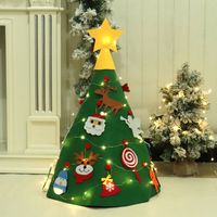 Decoraciones Navideñas Para Niños Rompecabezas Hecho A Mano Diy Fieltro Árbol De Navidad sku image 12