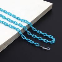 Acrylic Glasses Chain 9 Colors Candy Color Monochromatic Multicolor Concave Shape Creative Glasses Rope sku image 3