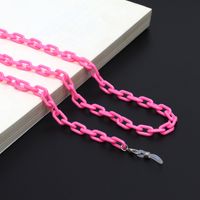 Acrylic Glasses Chain 9 Colors Candy Color Monochromatic Multicolor Concave Shape Creative Glasses Rope sku image 7