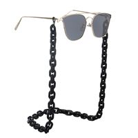 Acrylic Plastic Black Simple Retro Fashion Environmental Protection Glasses Chain Anti-skid And Anti-lost sku image 4