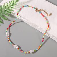 Bohemian Long Handmade Beaded Pearl Necklace European And American Ins Personal Influencer Trendy Woven Pendant Jewelry sku image 1