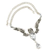 Européen Et Américain New Vintage Hibou Pendentif Exagérée Micro Incrusté Zircon Clavicule Chaîne Collier Ornement En Gros sku image 1