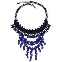 Grenz Überschreiten Der Heißer Verkauf Einfache Und Vielseitige Mode Saphir Luxus Retro Legierung Halskette Weibliche Accessoires sku image 1