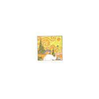 Nouvelles Broches En Alliage De Peinture À L&#39;huile Créative Van Gogh Ciel Étoilé Motif Géométrique Modélisation Broche De Peinture sku image 2