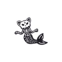 Europäische Und Amerikanische Neue Legierung Tier Brosche Kreative Cartoon Dinosaurier Schädel Meerjungfrau Geister Form Farbe Brosche sku image 5