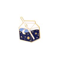 New Starry Sky Map Alloy Brooch Creative Cartoon Wine Glass Milk Cup Shape Dripping Clothes Bag Badge sku image 5