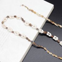 Simple New Hand-woven Small Conch Eyeglasses Chain Fashion Non-slip Glasses Cord Lanyard Gold main image 3