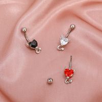 Fashion Heart Copper Plating Belly Ring main image 1