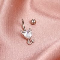 Fashion Heart Copper Plating Belly Ring main image 5