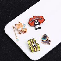 New Oil Drop Brooch European And American Creative Animal Brooch Clothing Accessories Wholesale main image 1