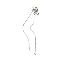 Non-pierced Metal Texture Flower Chain Tassel Ear Clip Fashion Temperament Ear Bone Clip main image 6