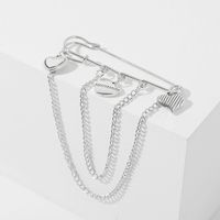Creative Waist Love Chain Brooch Trend Long Collar Pin Jewelry main image 4