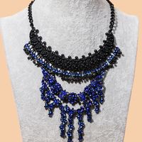 Grenz Überschreiten Der Heißer Verkauf Einfache Und Vielseitige Mode Saphir Luxus Retro Legierung Halskette Weibliche Accessoires main image 3