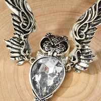European And American New Vintage Owl Pendant Exaggerated Micro Inlaid Zircon Clavicle Chain Necklace Ornament Wholesale main image 5