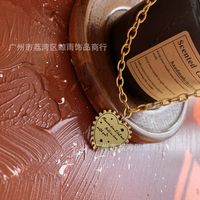 Special Clearance Sale No Supplement Korean Love Heart Thick Straps Autumn/winter Sweater Chain Titanium Steel Entity Wechat Live Broadcast main image 3